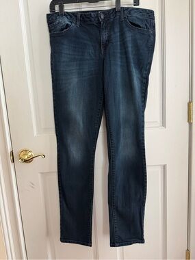 JESSICA SIMPSON Forever Skinny Jeans Size 32 Dark Blue EUC